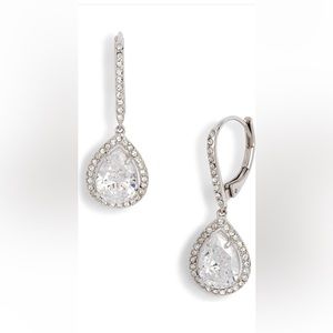 Cubic zirconia drop earrings
